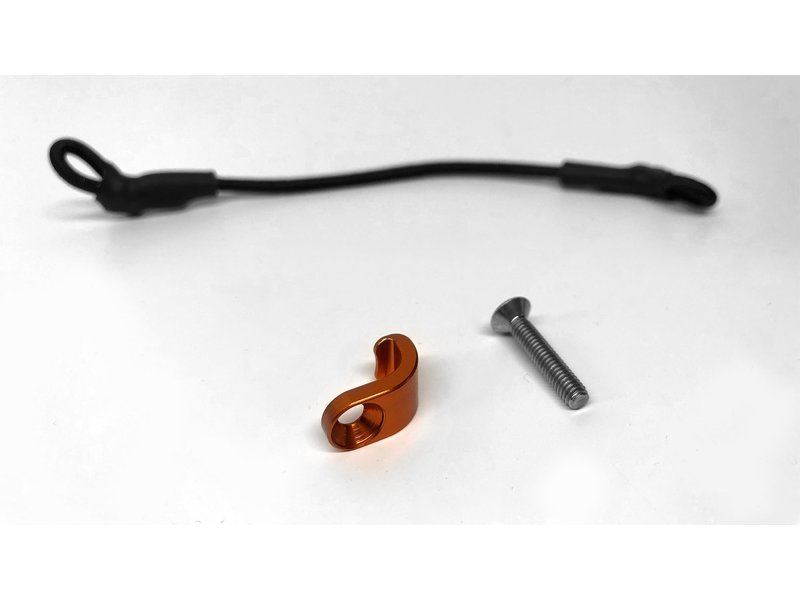 The Serene Bungee grip is a small hook that holds the bungee cord in place.