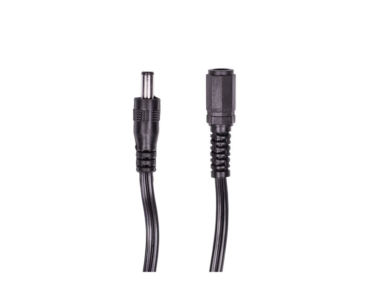 eMotimo This is a 6 foot DC extension cable: 2.1mm male/female, straight plugs, black, 18AWG