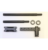 Complete kit of arm posts, link bracket and grip handle, for all possible high/low mode configurations.