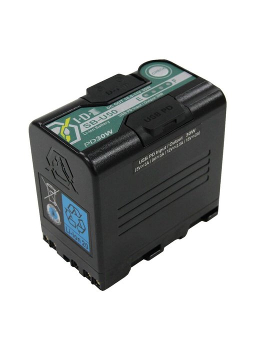 IDX SB-U50 PD Sony BP-U Lithium-Ion Battery (14.4V, 48Wh) - SB-U50/PD +