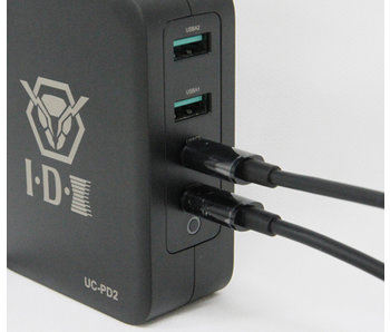 IDX 100 W 2-Kanal USB-C PD Ladegerät - UC-PD2 +