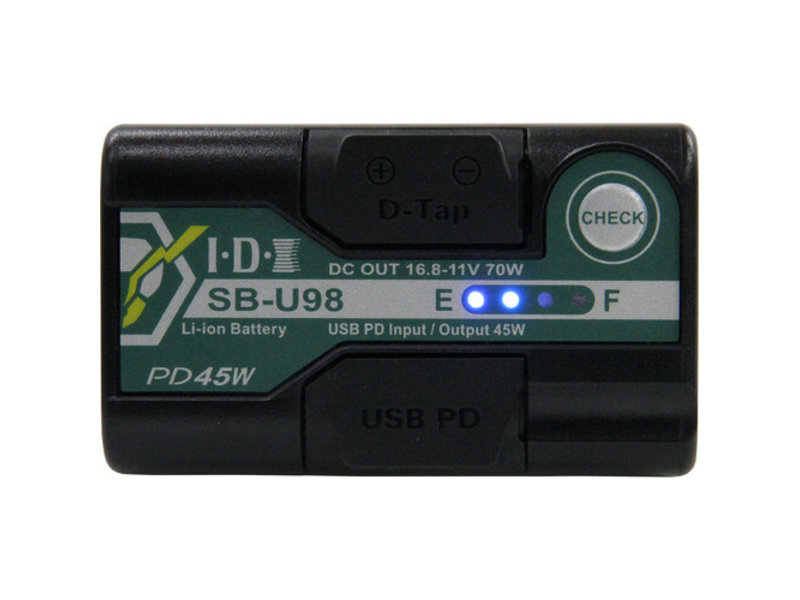 IDX 2 x SB-U98/PD Batteries with 1 x UC-PD2 (two channel charger) - SB2/PD +