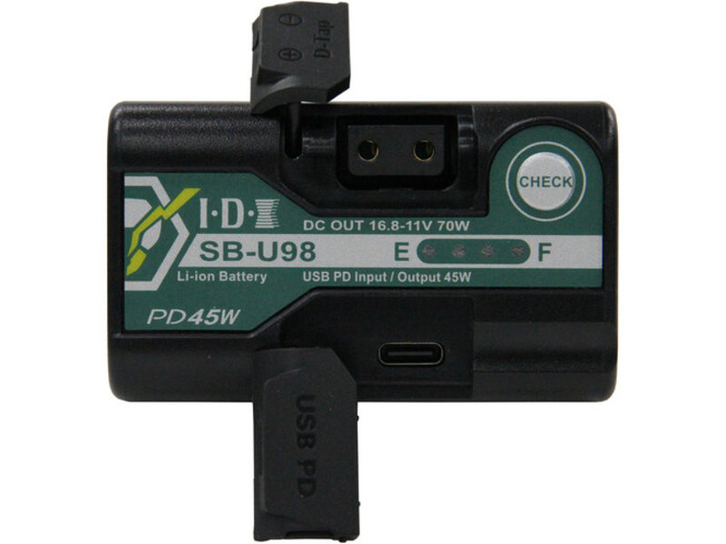 IDX 2x Akku SB-U98/PD + 1x UC-PD2 Ladegerät - SB2/PD +