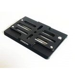 Steadicam Short Dovetail plate for Steadicam M-1. With machined recesses for the M1 feet.