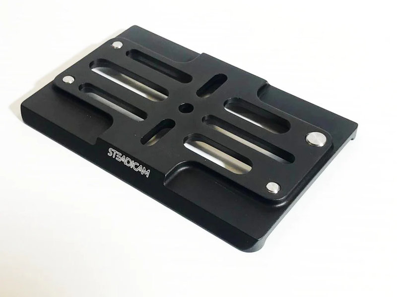 Steadicam Short Dovetail plate for Steadicam M-1. With machined recesses for the M1 feet.