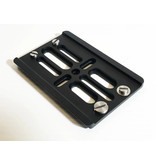 Steadicam Short Dovetail plate for Steadicam M-1. With machined recesses for the M1 feet.