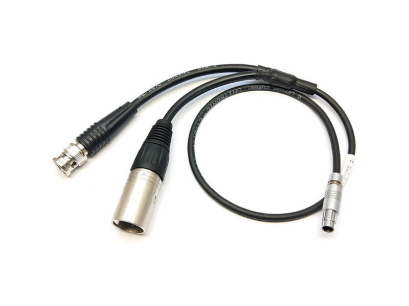 Fisher4 to XLR4-M & BNC - Split Cable for Starlite