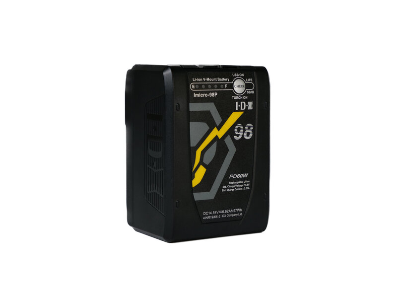 IDX Imicro-98P, 97Wh capacity, 100W D-Tap Output (unregulated)