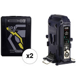 IDX Imicro-98 Battery 2x + VL-2X Charger - IM-98/2X