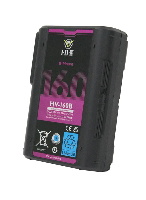 IDX HV-160B - 154Wh/28V B-Mount Akku mit USB-PD, USB-A & D-Tap