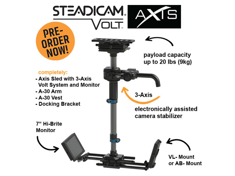 Steadicam New 3-Axis electronically assisted camera stabilizer incorporating the patented Steadicam Volt technology ...