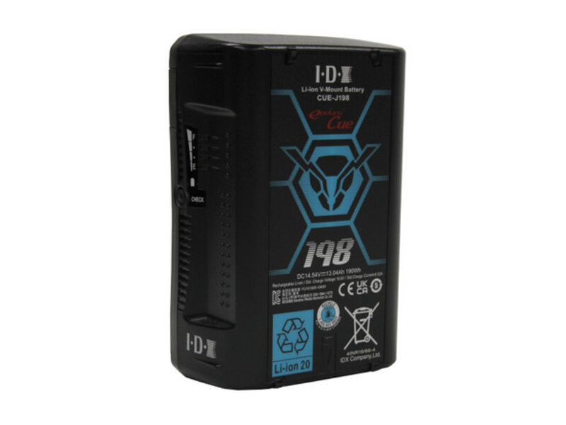 IDX V-Mount lithium-ion battery with 190 Wh, 13.9 Ah, 16.8V ...