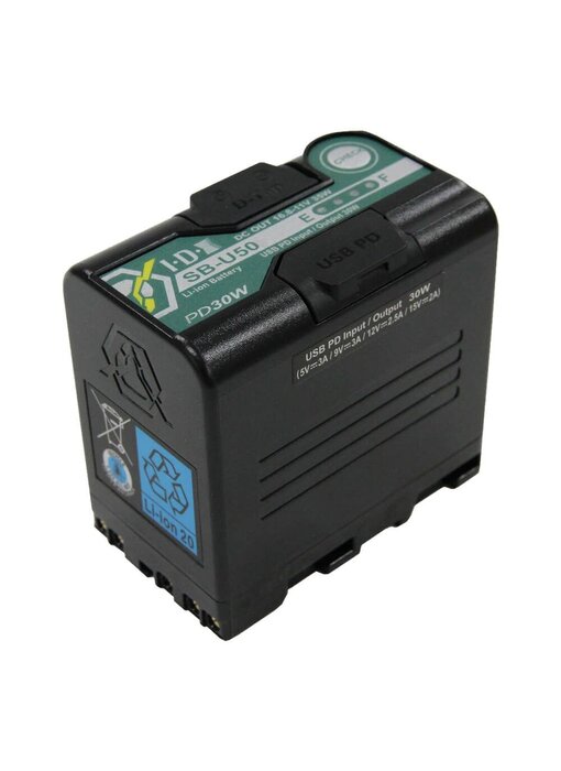 IDX SB-U50 PD Sony BP-U Lithium-Ion Battery (14.4V, 48Wh) - SB-U50/PD