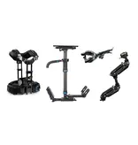Steadicam M2 Top Stage Flat, M2 Base V-Lock 12/24V with Integral Monitor, G-50x ISO-Elastic Arm, Exovest With Large Socket Block ...