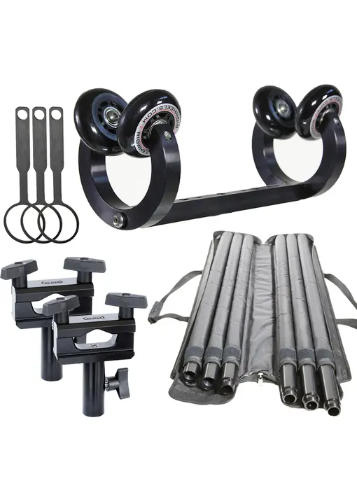 Rigwheels Monorail Overhead Gimbal Slider Complete Kit - 20 feet