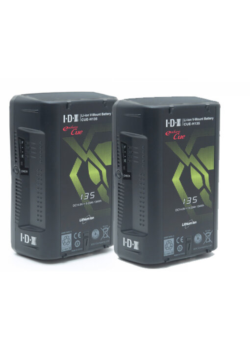 IDX CUE-H135 (2 Stück) Lithium-Ionen V-Mount battery - Special