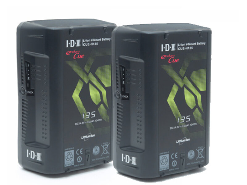 IDX CUE-H135 (2 Stück) Lithium-Ionen V-Mount battery