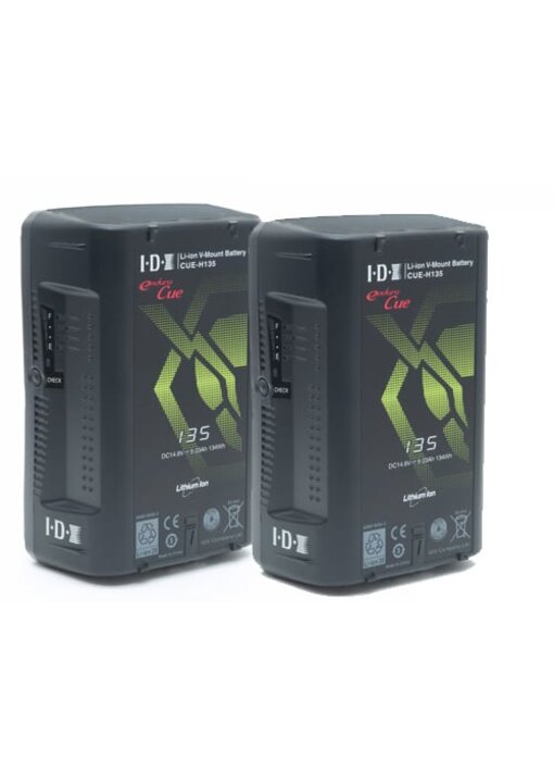 IDX CUE-H135 (2 Stück) Lithium-Ionen V-Mount battery- Special
