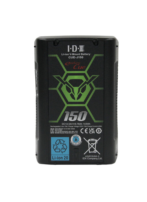 IDX V-Mount Lithium-Ionen Akku mit 143 Wh, 13.9 Ah, 16.8 V - CUE-J150