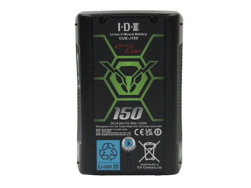 IDX V-Mount Lithium-Ionen battery with 143 Wh, 13.9 Ah, 16.8 V