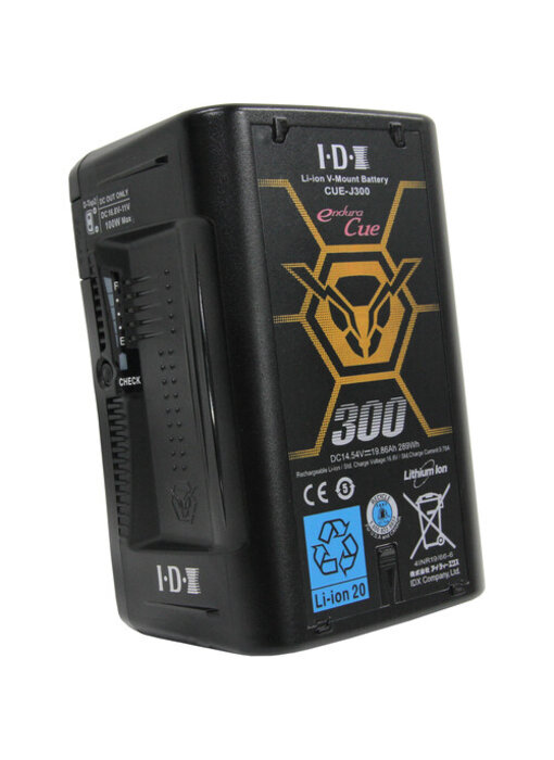 IDX CUE-J300 High-Load V-Mount Battery (286Wh) - CUE-J300