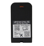 IDX Lithium-Ionen Akku mit 72 Wh, 9.9 Ah, 7.2 V, USB-A- und USB-C PD Anschluss ...