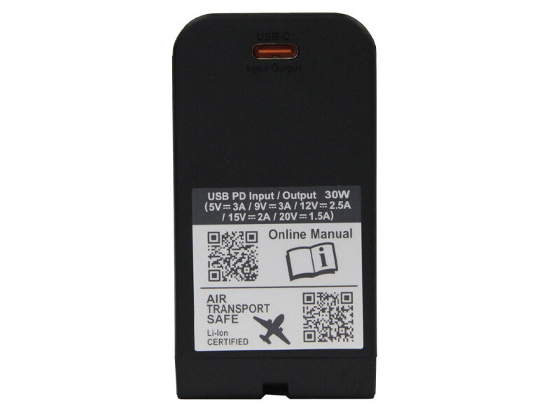 IDX Lithium-ion battery with 72 Wh, 9.9 Ah, 7.2 V, USB-A and USB-C PD connection ...