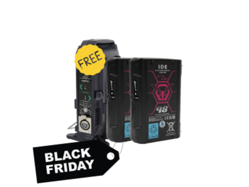 IDX 2x CUE-J98 Batteries & 1x FREE VL-2X - PROMO.CUE-J98/2X - Black Friday