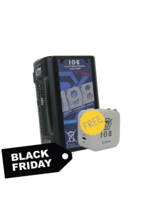 IDX PROMO Set: x DUO-C198P Battery & 1x FREE UC-PD1SU Charger
