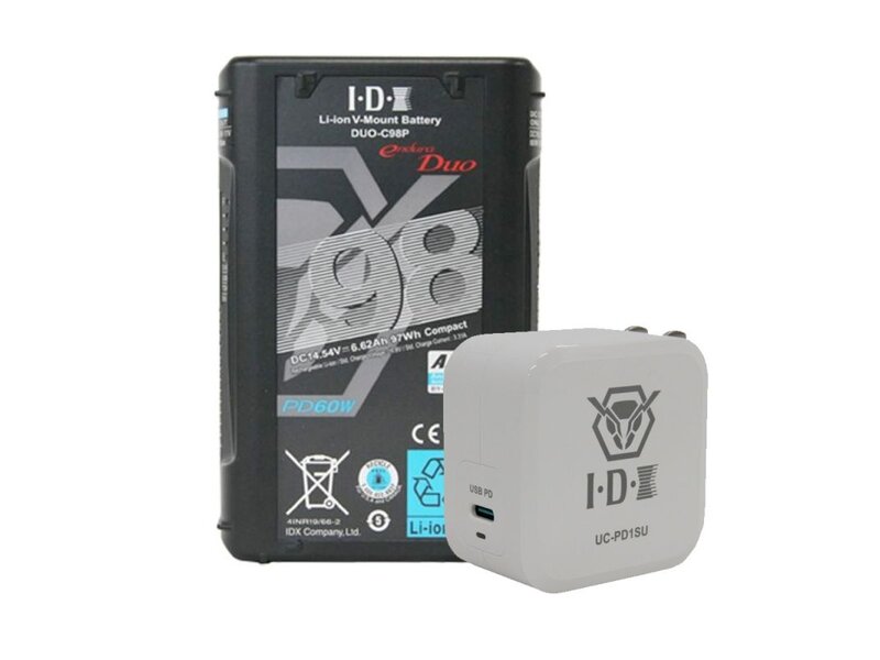 IDX 1x DUO-C98P Battery & 1x FREE UC-PD 1SU Charger - PROMO - Black Friday
