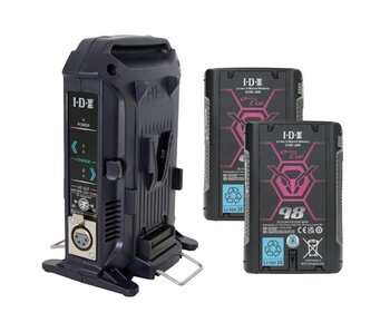 IDX 2x CUE-J98 Batteries & 1x FREE VL-2X - PROMO.CUE-J98/2X - Black Friday