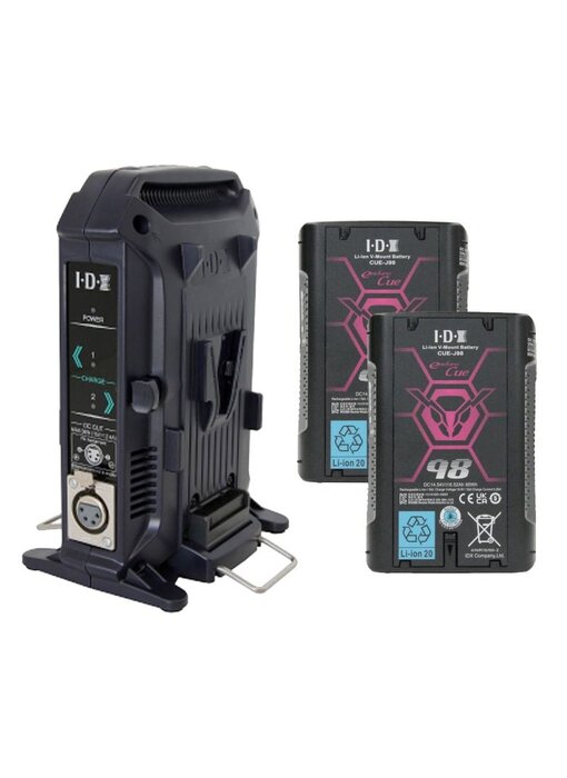 IDX 2x CUE-J98 Batteries & 1x FREE VL-2X - PROMO.CUE-J98/2X - Black Friday