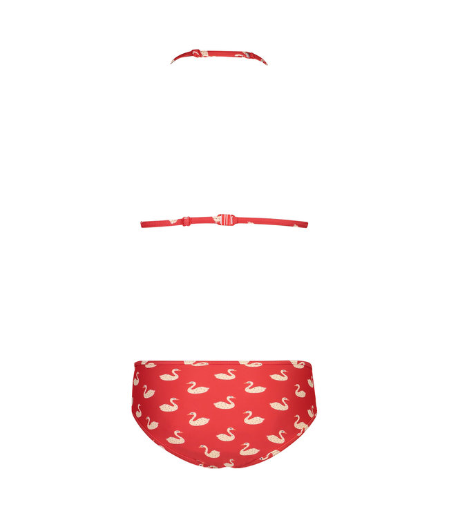 Girls Triangle Bikini Swanlake Flame Red