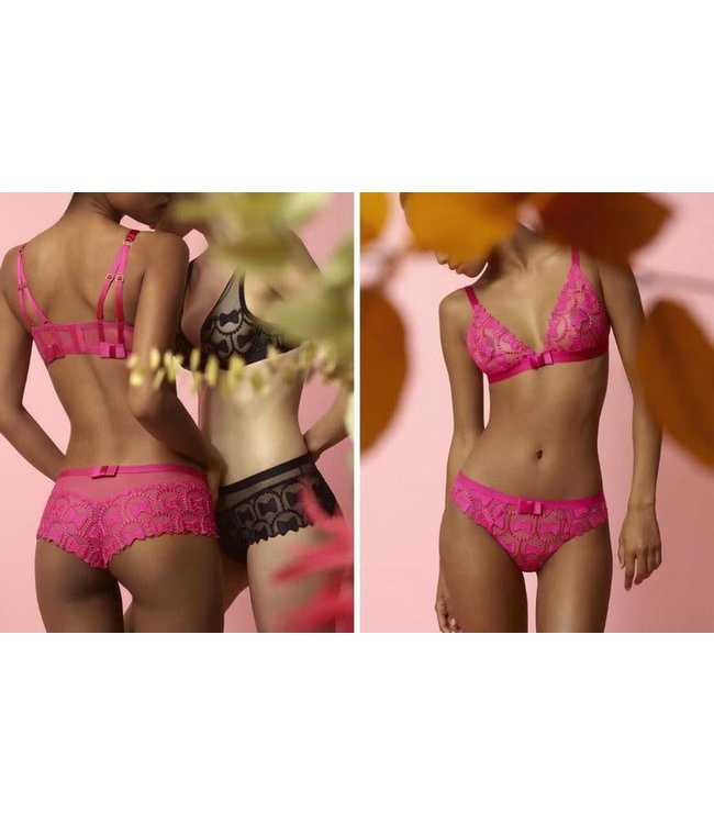 Aubade Paris Triangle Plunge BH The Bow Collection Soiree Noir