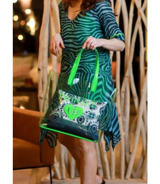 Twin-Set Beachbag 201LB7GTT St.Multicolor Atlantic deep