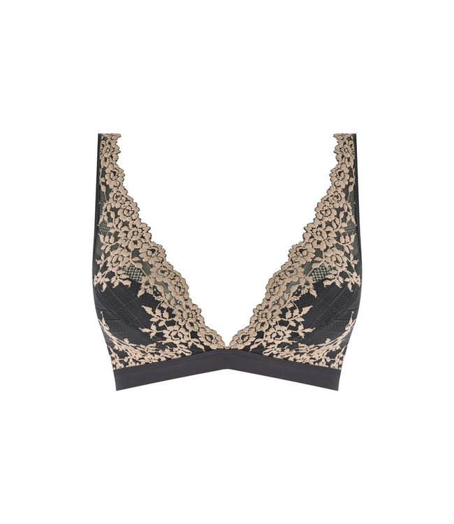 Wacoal Embrace Lace Ebony/Sand Soft Cup Bra