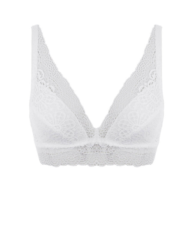 Erin White Non Wired Bralette