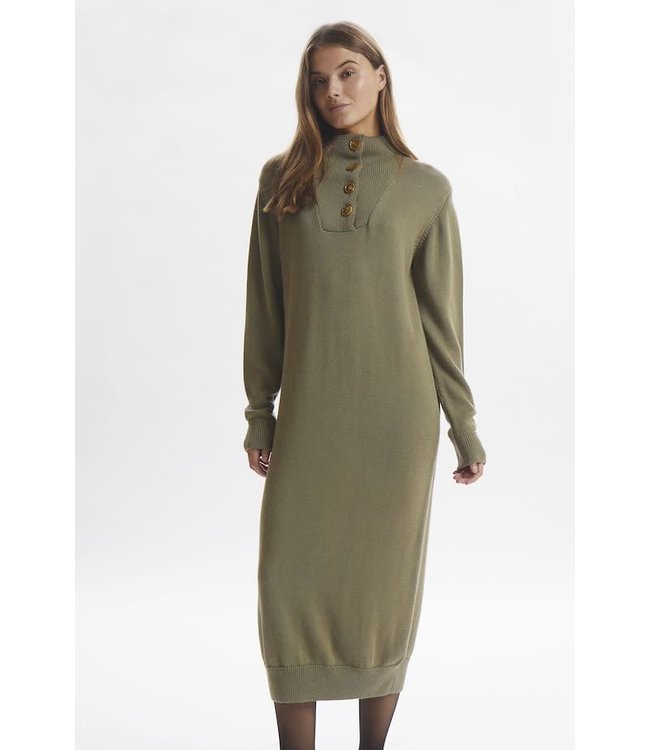 Evnia Knit Dress Vetiver Melange