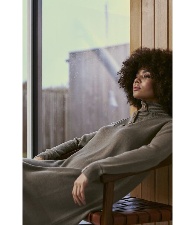Evnia Knit Dress Vetiver Melange
