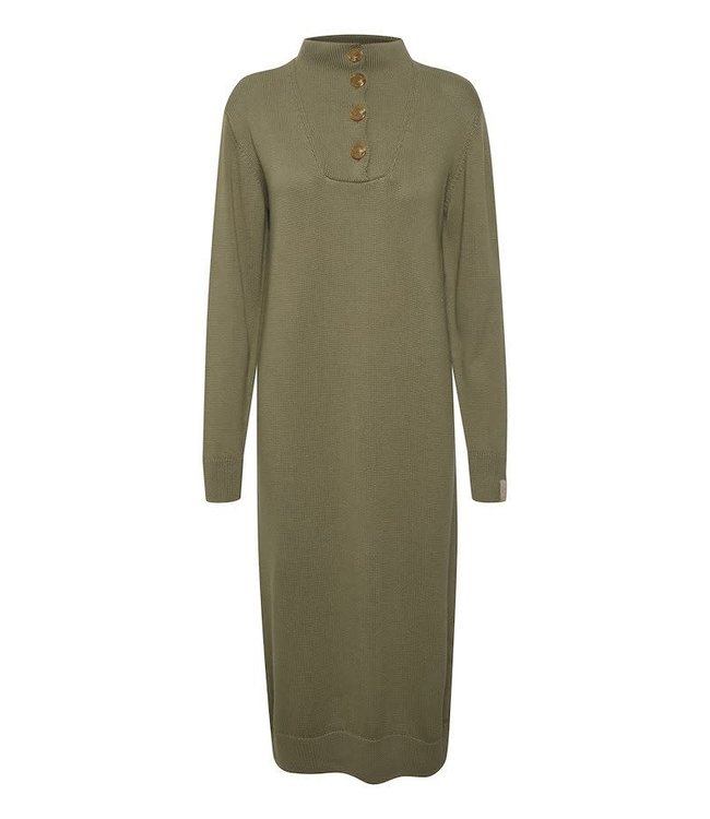 Evnia Knit Dress Vetiver Melange