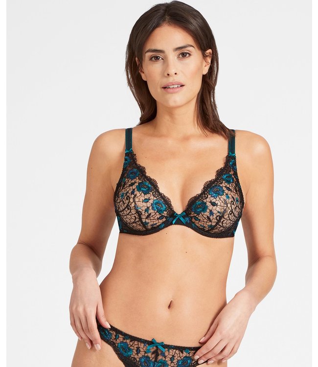 Aubade Paris Triangle Plunge Bh Fièvre Lapis Lazuli