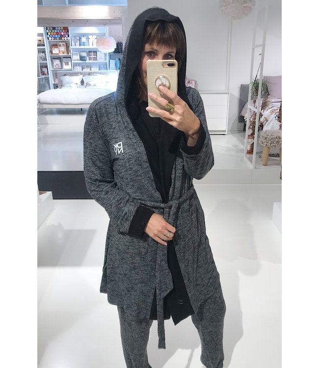 DKNY Kamerjas Here To Chill Black Marled