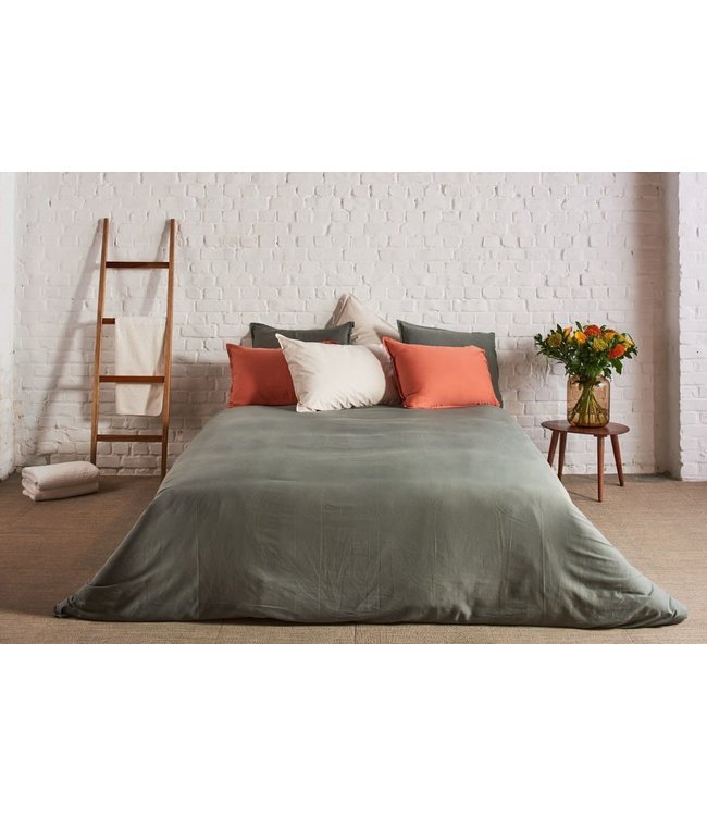 Passion Home Linen Brushed Satin Forest Green