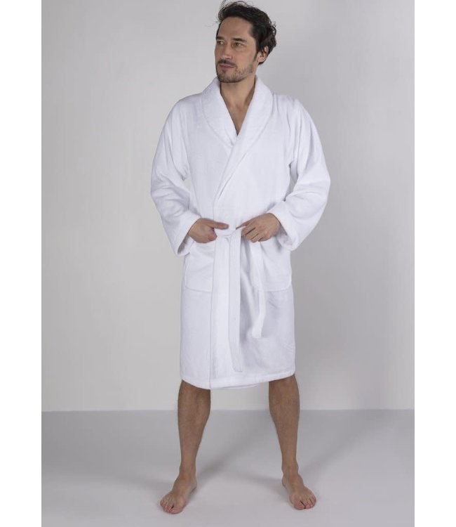 Casilin Unisex Bathrobe Teddy White