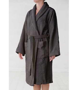 Casilin Unisex Bathrobe Teddy Grey Charcoal