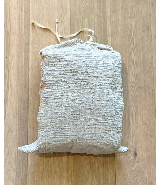 Casilin Crinkly Donsovertrek Beige+ slopen 65x65