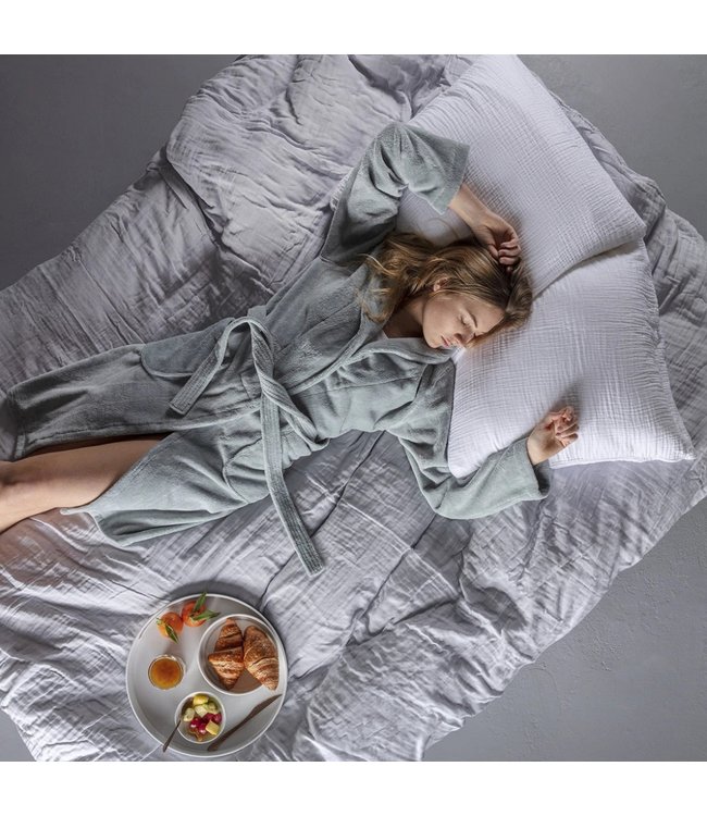 Casilin Crinkly Donsovertrek White + slopen 65x65