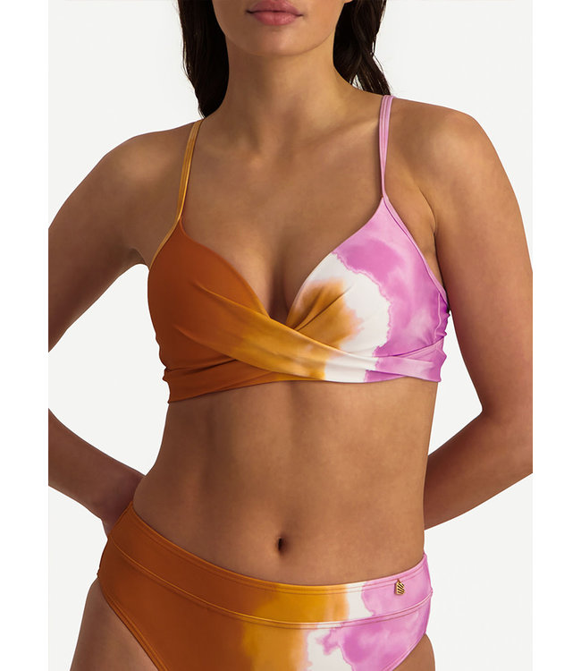 Beachlife Tie Dye Twist Bikinitop