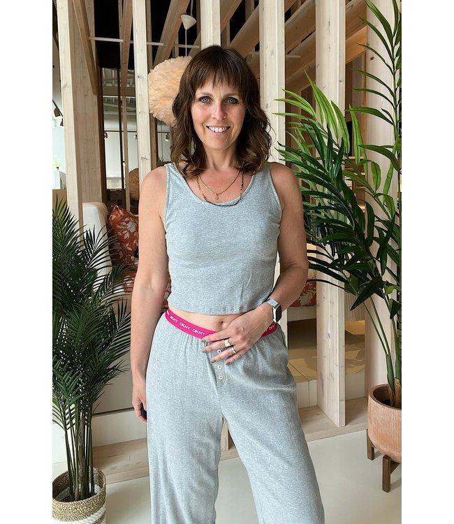 DKNY In With The New Top & Pants Grey Heather