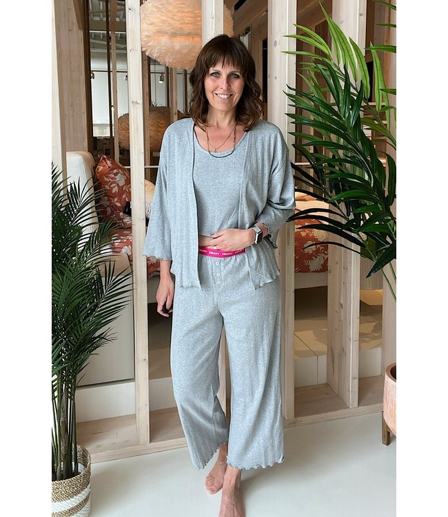 DKNY In With The New Top & Pants Grey Heather